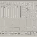Intricate Carved Decorative Elements Including Columns Frames And Ornamental Patterns