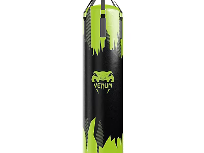 Venum Punching Bag Black And Green Design For Boxing Training Fitness Workouts 3d model
