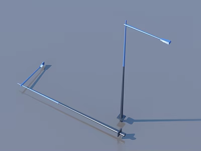 Outdoor Street Lights with Long Metal Pole and Adjustable Lamp Head Structure 3d model Outdoor Street Lights with Long Metal Pole and Adjustable Lamp Head Structure 3d model