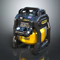 DEWALT Yellow And Black Air Compressor With Handle Control Panel And Air Tank 3d model