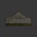 Red Cross Medical Emergency Tent With Canvas Cover And Support Stakes For Relief