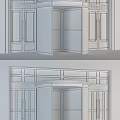Modern Gold And Silver Revolving Doors With Glass Frames For Commercial Building Entrance