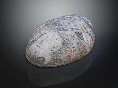 Natural Decorative Stone With Rough Surface Texture For Garden Landscaping 3d model