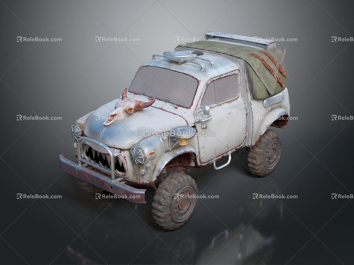 Hummer Pickup SUV SUV Jeep 3d model