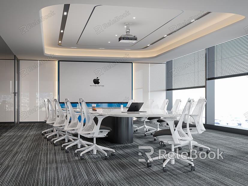 Meeting Room Conference Table and Chair Swivel Office Chair model