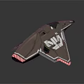 Modern Spaceship Spacecraft 3d model