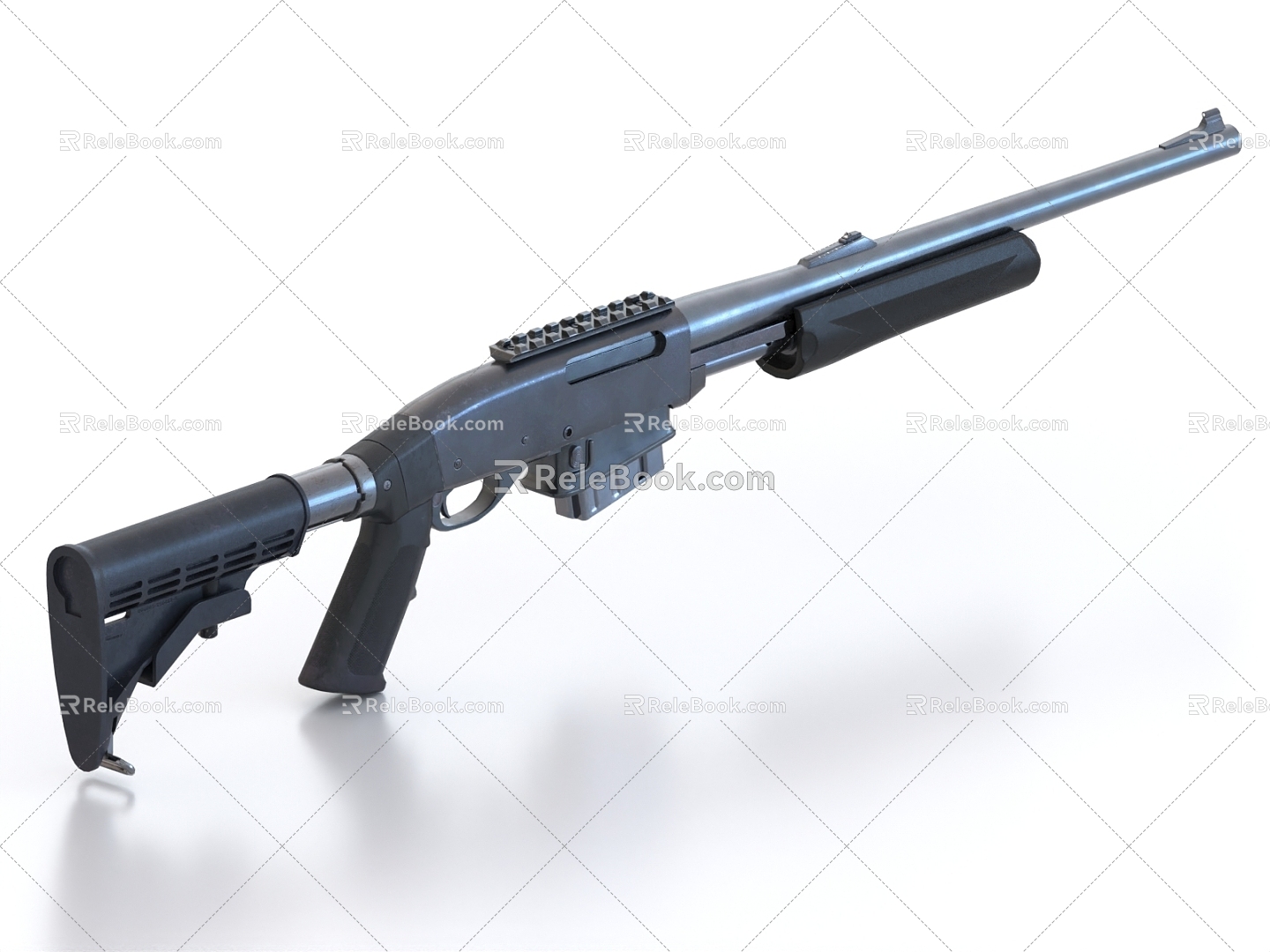 Carbine automatic rifle 3d model