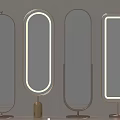 Modern full-length floor mirror 3d model