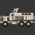 Beige Armored 6 Wheels Military Vehicle With Tactical Observation Turret
