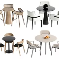 Modern Round Dining Table and Chair Sets with Various Styles and Neutral Color Designs