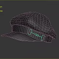 Stylish Gray Hat With Adjustable Strap And Metal Buckle Detail Design
