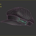 Modern Hat Women's Hat Sun Hat Topper Hat 3d model