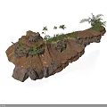 Modern Rock Garden Design With Natural Stones And Various Green Plants