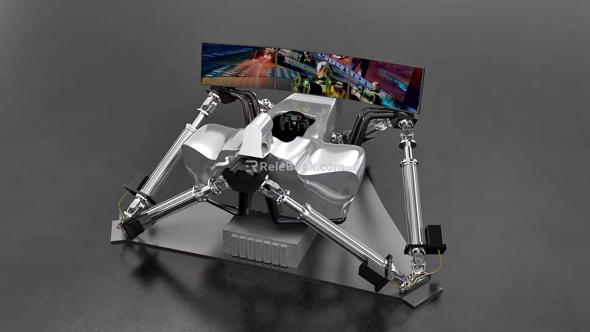 Modern game machine racing game machine 3d model