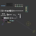 Industrial Factory With Robotic Arms Production Line Equipment And Storage Racks