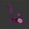 Modern Elliptical Trainer Fitness Equipment With Adjustable Console Handlebars And Pedals
