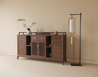 Chinese-style Tea Cabinet Sideboard Tea Cabinet 3d model