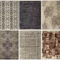 Square Rugs Collection With Various Intricate Patterns And Different Design Styles 3d model