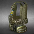 Tactical Camouflage Military Style Backpack With Multiple Pockets And Tech Accessories