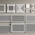 Different Types Of Air Conditioner Vents With Various Grille And Shape Designs