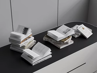 Books Book Ornaments 3d model