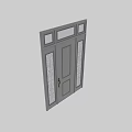White Hinged Door With Etched Glass Panels And Brushed Gold Handle Modern Design