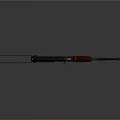 Classic Military Rifle With Wooden Stock Black Metal Body And Curved Magazine