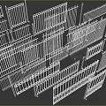 Various Styles of Black Metal Fences With 3D Renderings and Different Designs