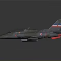 Military Aerospace Aircraft Model With Camouflage Paint And Cockpit Design
