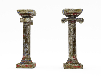 European Roman Column 3d model