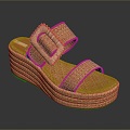 Sandals Sandals Peep Toe Shoes Platform Shoes Roman Sandals High Heel Sandals Wedge Sandals 3d model