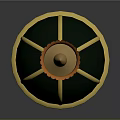 Elegant Green Sphere Ornament Design With Golden Accents And Decorative Pedestal
