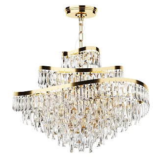 Modern Minimalist Chandelier Simple Chandelier Crystal Chandelier 3d model