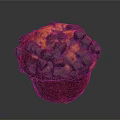 Freshly Baked Carrot Muffin Topped With Rich Chocolate Chunks And Moist Texture