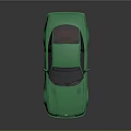 Green Sports Car With Shiny Exterior Two Door Design And Alloy Wheels