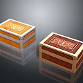 Two Decorative Wooden Storage Boxes With Intricate Patterns For Home Organizing