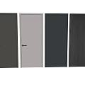 Stylish Swing Doors in Dark Brown White Gray and Wood Grain Finishes