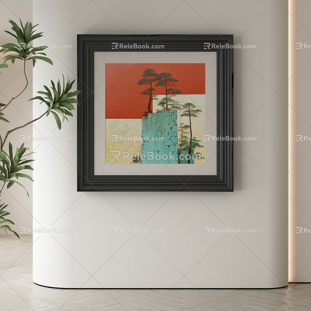 New Chinese Decorative Painting 3d model