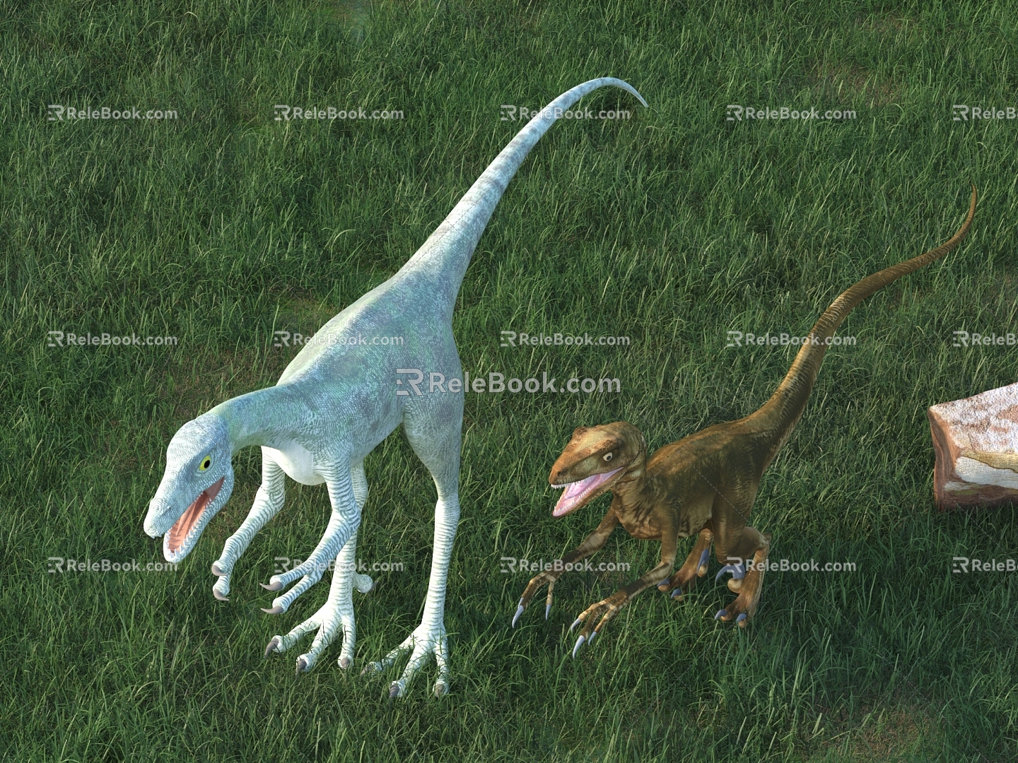 Dinosaurs, ancient animals, animals 3d model