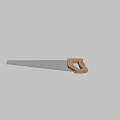 Industrial Hand Saw with Metal Blade and Wooden Handle for Industrial Cutting