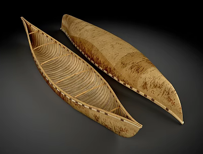 Boat Canoe Indian Canoe 3d model Boat Canoe Indian Canoe 3d model