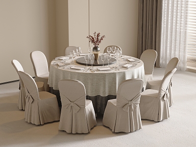 Modern Dining Table and Chair Combination Restaurant Box Dining Table and Chair Combination Dining Chair model