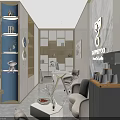 SAPPHIYOO Luxury Jewelry Store With Modern Display Counters And Elegant Interior Lighting