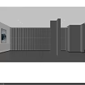 Modern Public Office Space Design With Desks Computers Chairs And Green Plants