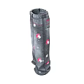 Gray Jeans With Pink Flowers And Dot Patterns Cute Casual Style For Daily Wear
