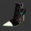 High Heels Stiletto Shoes Stiletto Heels Thick Heel Shoes Thick Heel Shoes High Heel Shoes Fashion High Heel Shoes 3d model