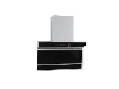 Side suction range hood 3d model