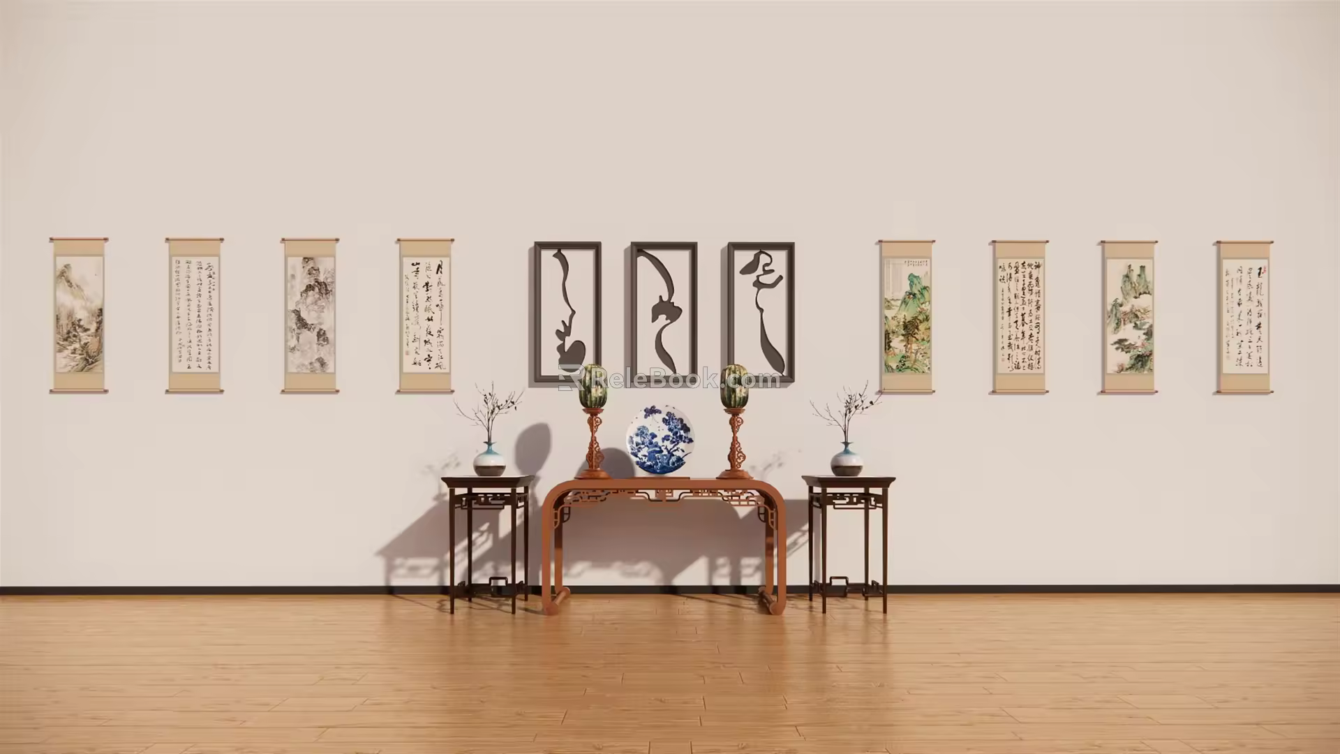 New Chinese style ornaments combination 3d model