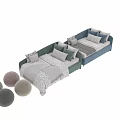 Modern Convertible Sofa Bed With Color Options Decorative Pillows And Soft Upholstery