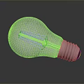 Energy Efficient LED Light Bulb With White Glass And Silver Base Reflective Design